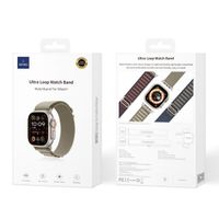 WiWu Alpine nylonband Apple Watch Series 1 t/m 10 / SE / Ultra (2) (44/45/46/49 mm) - Olive Green