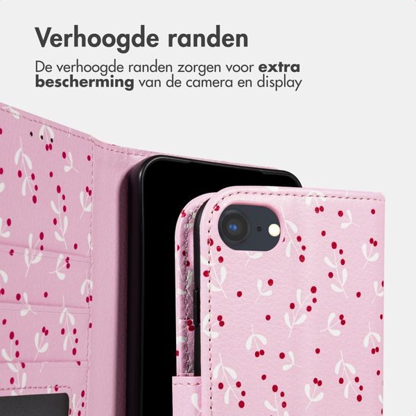 imoshion Design Bookcase Apple iPhone SE (2022 / 2020) / 8 / 7 / 6(s) - Blush Berries
