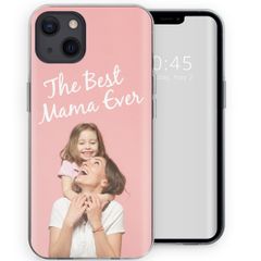 Ontwerp je eigen Apple iPhone 13 gel hoesje - Transparant