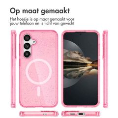 imoshion Sparkle Backcover met MagSafe Samsung Galaxy S25 - Glitter Roze