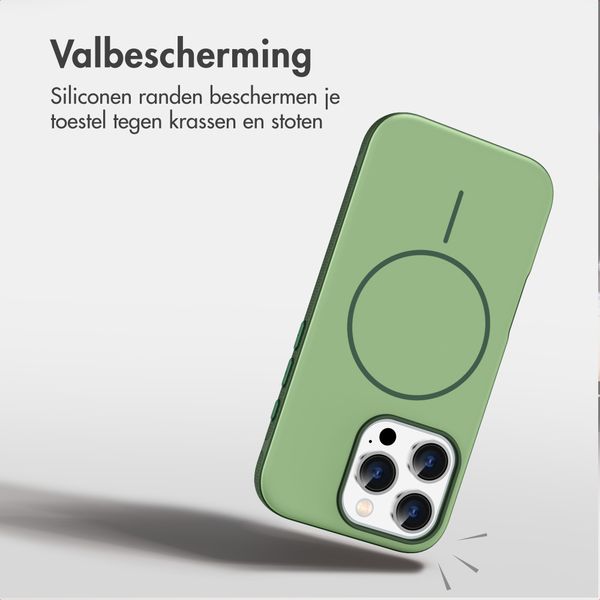 imoshion Color Backcover met Thin MagSafe Ring Apple iPhone 16 Pro - Donkergroen