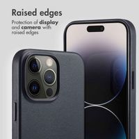 Accezz Leather Back Cover with MagSafe Apple iPhone 14 Pro Max - Onyx Black