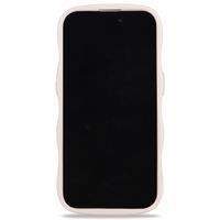 Holdit Wavy Case Apple iPhone 15 Pro - Light Beige / Mirror