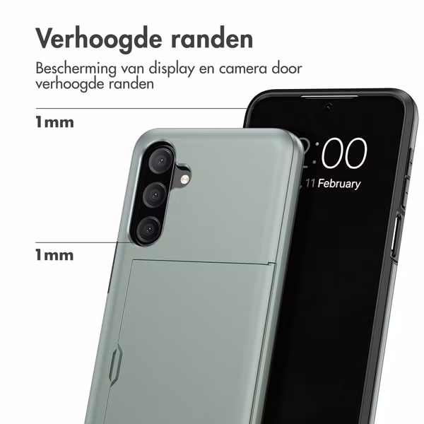imoshion Backcover met pasjeshouder Samsung Galaxy A18 (4G) - Donkergroen