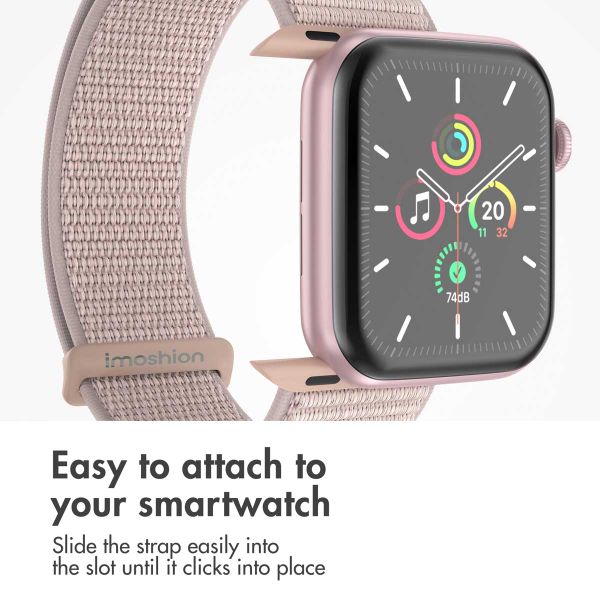 imoshion Nylon Strap Apple Watch | 44/45/46/49 mm - Light Pink