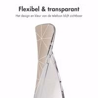 imoshion Design hoesje Apple iPhone 16 - Graphic Lines Beige