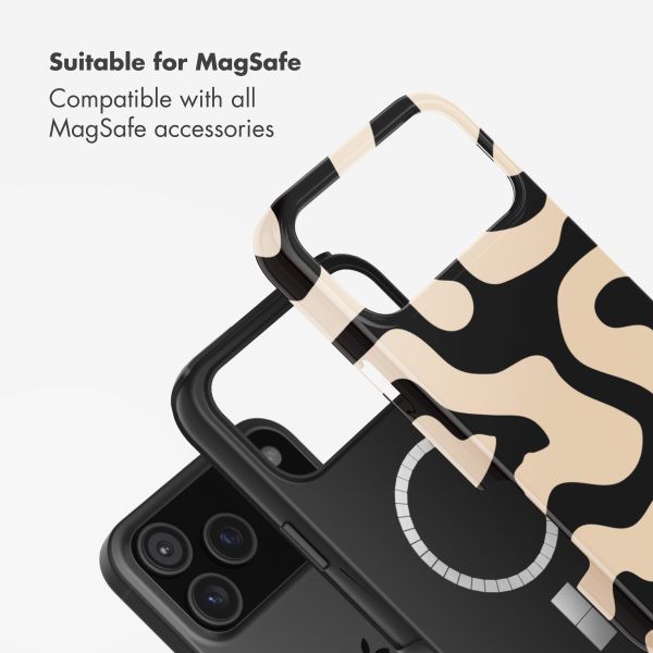 Selencia Vivid Back Cover with MagSafe Apple iPhone 17 Pro Max - Art Wave Black