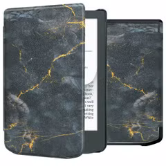 imoshion Design Slim Hard Case Bookcase Pocketbook Verse Lite - Black Marble