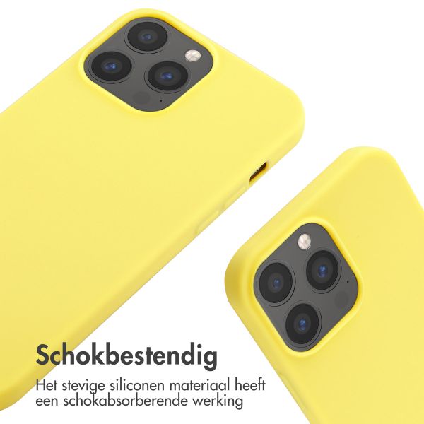 imoshion Siliconen hoesje met koord iPhone 13 Pro Max - Geel