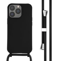 imoshion Silicone Case with Strap Apple iPhone 13 Pro - Black