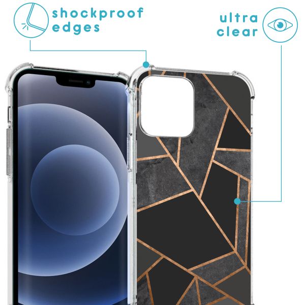 imoshion Design hoesje met koord iPhone 13 Pro - Grafisch Koper