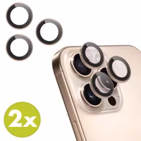 imoshion 2 Pack Camera lens protector Apple iPhone 16 Pro / 16 Pro Max - Desert / Titanium