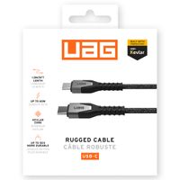 UAG Kevlar® Core USB-C naar USB-C oplaadkabel - 1,5 meter - Zwart / Grijs