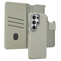 Accezz 2-in-1 Leather Bookcase with MagSafe Samsung Galaxy S26 Ultra - Light Grey