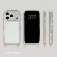 Selencia Backcover met afneembare haakjes Apple iPhone 18 Pro Max / 17 Pro Max - Transparant