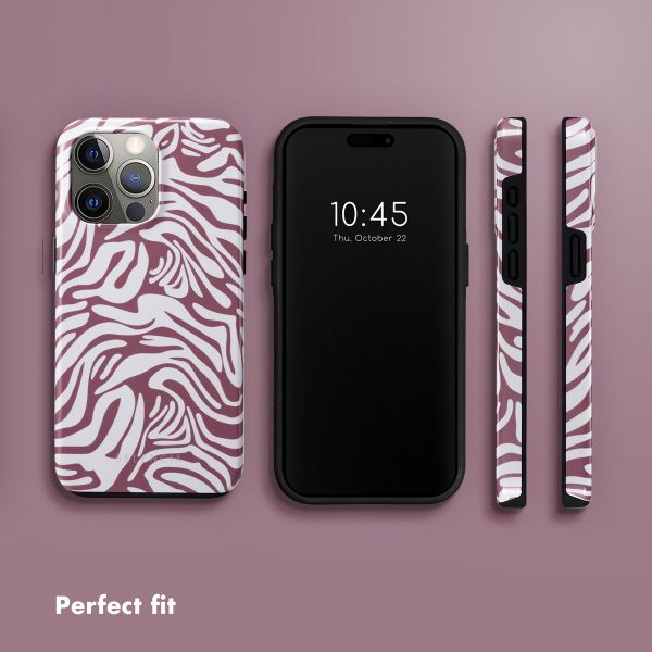 Selencia Vivid Back Cover Apple iPhone 15 Pro Max - Trippy Swirl Dark Rose