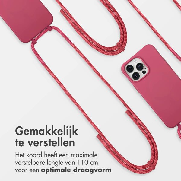 imoshion Color Backcover met afneembaar koord MagSafe Apple iPhone 14 Pro Max - Raspberry