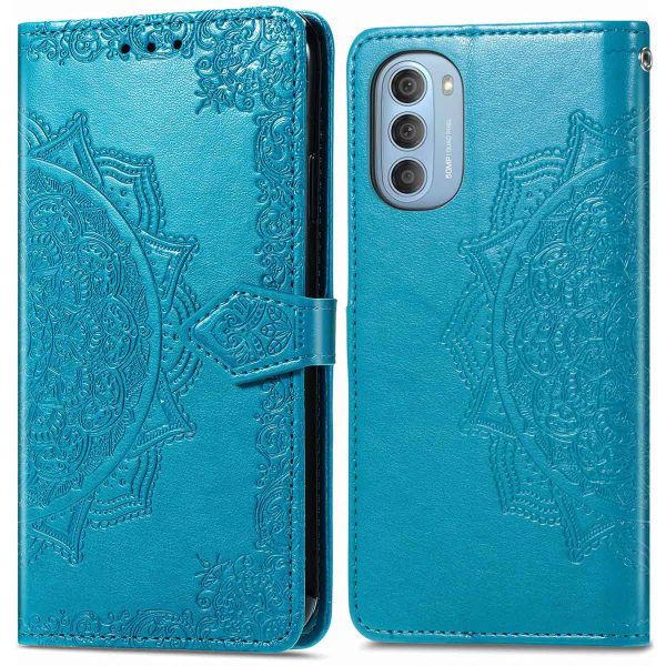 imoshion Mandala Bookcase Motorola Moto G51 - Turquoise