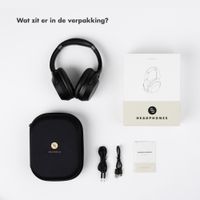 Selencia Urban Play Draadloze Koptelefoon - Active Noise Cancelling - Met Opbergcase - Midnight Black