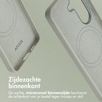 Accezz MagSafe Leather Backcover Samsung Galaxy S26 - Light Grey