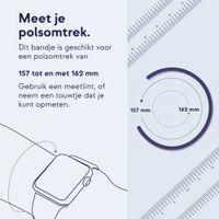 Apple Gevlochten solobandje Apple Watch | 38/40/41/42 mm - Maat 5 - Midnight