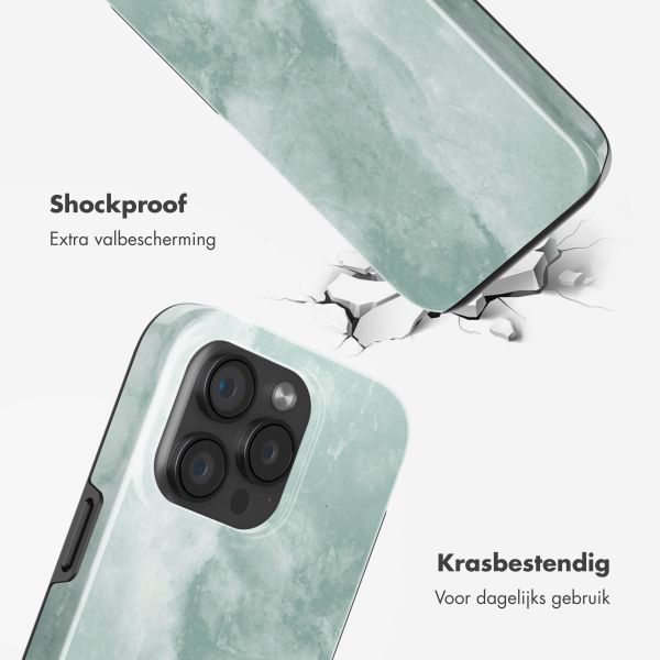 Selencia Vivid Backcover met MagSafe Apple iPhone 15 Pro - Marble Grayed Jade