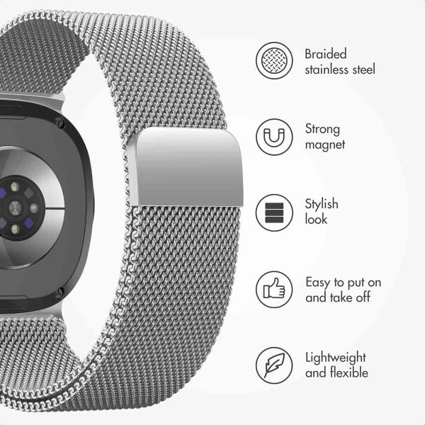 imoshion Milanese magnetic band Samsung Galaxy Watch 9 (40/44mm) / Watch 8 (40/44mm) / Classic (46mm) - Silver