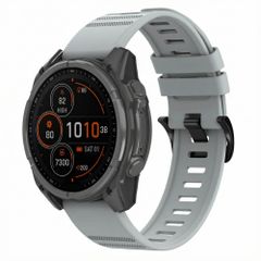 imoshion QuickFit® Stripe Siliconenbandje  - Garmin 22 mm aansluiting - Grijs