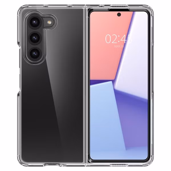 Spigen Crystal Hybrid Backcover Samsung Galaxy Z Fold 5 - Transparant