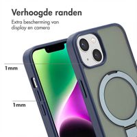 Accezz Ring Stand Backcover met MagSafe Apple iPhone 14 - Blauw