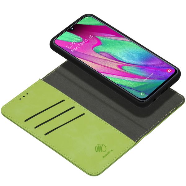 imoshion Uitneembare 2-in-1 Luxe Bookcase Samsung Galaxy A40 - Groen