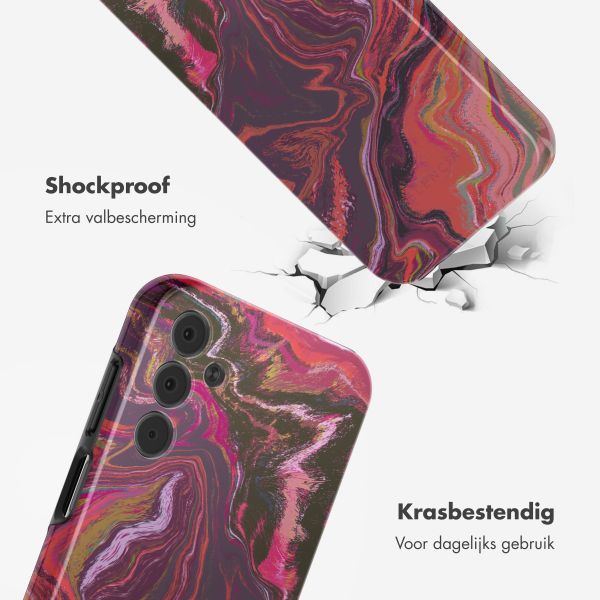 Selencia Vivid Tough Backcover Samsung Galaxy A15 (5G/4G) - Marble Purple