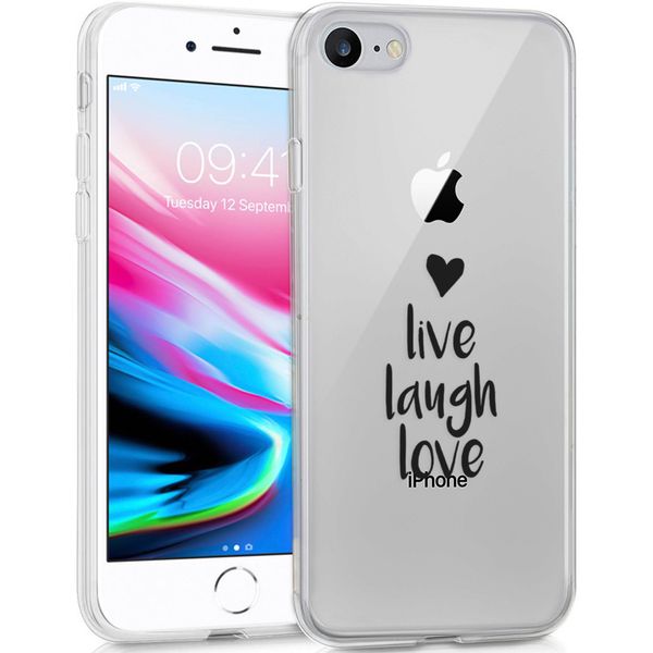 imoshion Design hoesje iPhone SE (2022 / 2020) / 8 / 7 / 6(s) - Live Laugh Love