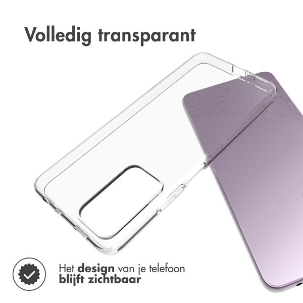 Accezz Clear Backcover Xiaomi Redmi Note 11 Pro - Transparant