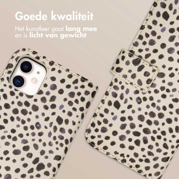 imoshion Design Bookcase Apple iPhone 11 - Black And White Dots