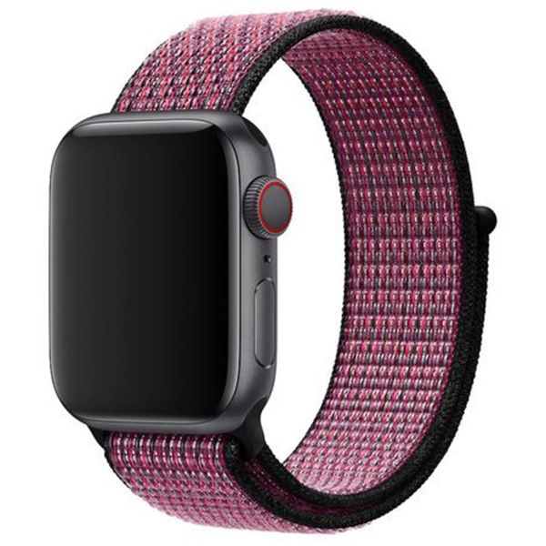 Apple Nike Sport Loop Band Apple Watch Series 1-9 / SE - 38/40/41 mm / Series 10 - 42 mm - Pink Blast/True Berry