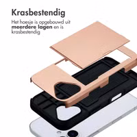 imoshion Backcover met pasjeshouder Apple iPhone 17 - Rosé Goud