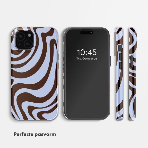Selencia Vivid Backcover Apple iPhone 15 - Dream Swirl Chocolate