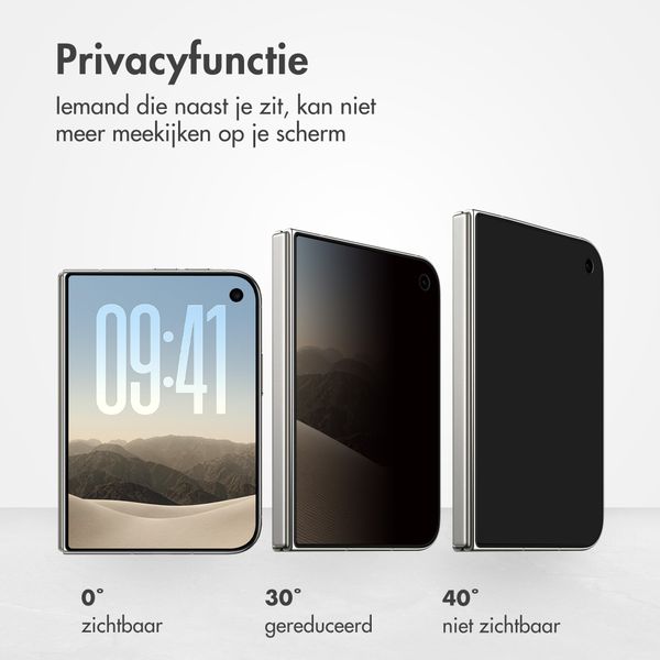 Accezz Gehard Glas Privacy Screenprotector Apple iPhone Duo