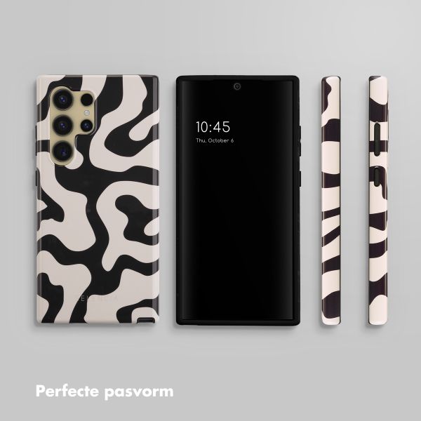 Selencia Vivid Backcover Samsung Galaxy S24 Ultra - Art Wave Black