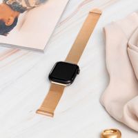 imoshion Milanees magnetisch bandje Apple Watch Series 1 t/m 9 / SE (38/40/41 mm) | Series 10 (42 mm) - Maat S - Rosé Goud
