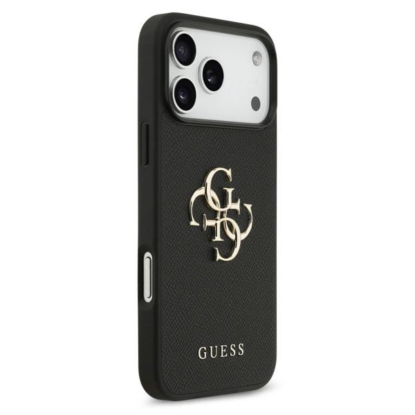 Guess Big 4G Logo Backcover Grained Apple iPhone 17 Pro Max - Zwart