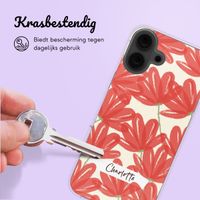 Hoesje met eigen foto en/of tekst Apple iPhone 16 - Bloemen