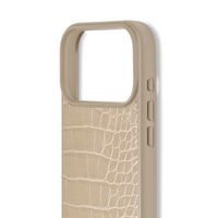 iDeal of Sweden Vegan Leather MagSafe Backcover Apple iPhone 17 Pro - Warm Beige Croco