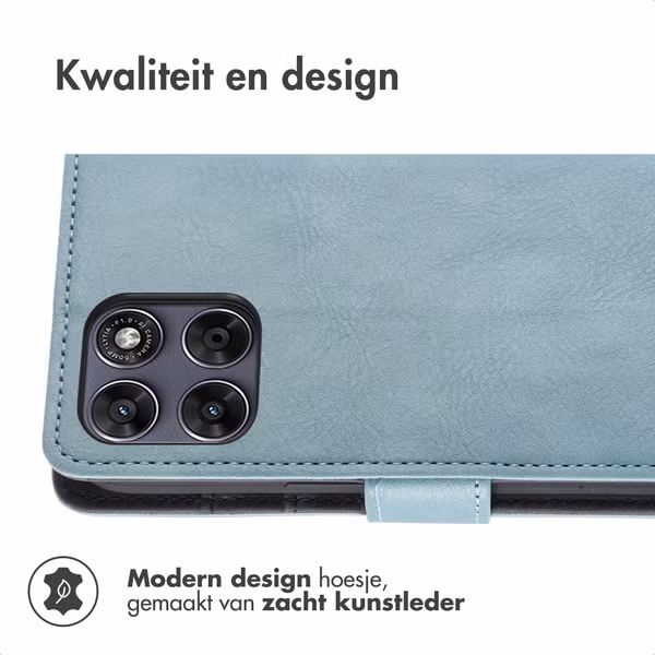 imoshion Luxe Bookcase Motorola Moto G77 - Lichtblauw