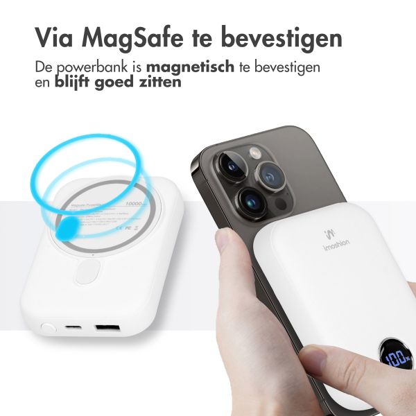 imoshion MagSafe Powerbank - 10.000 mAh - Draadloze powerbank - Wit