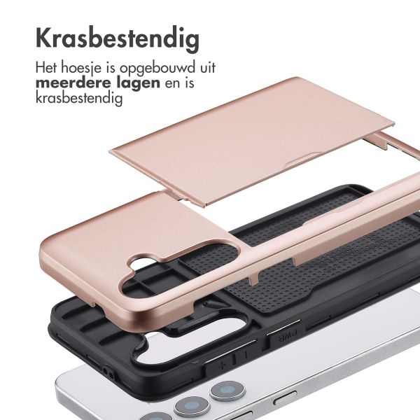 imoshion Backcover met pasjeshouder Samsung Galaxy S25 - Rosé Goud