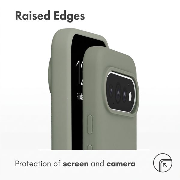 Accezz Liquid Silicone Case with MagSafe Google Pixel 11 / 11 Pro / 10 / 10 Pro - Cooper Green