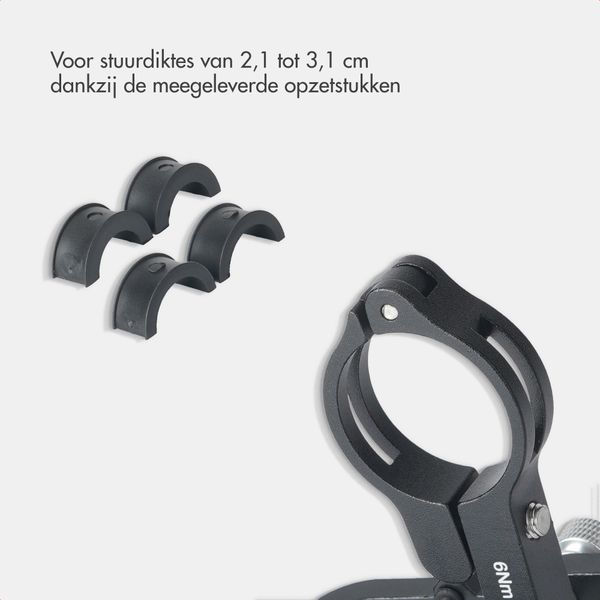 imoshion Aluminium Telefoonhouder Fiets - Lichtgewicht - Universeel - Zwart