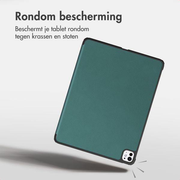 imoshion Trifold Bookcase Apple iPad Pro 11 (2022 / 2021 / 2020 / 2018) - Donkergroen